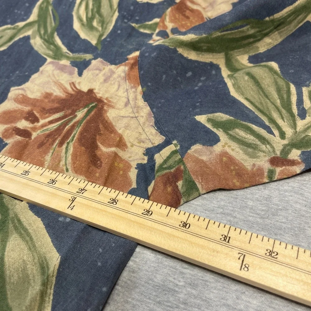 Vintage Polo Ralph Lauren Shirt 3XLT Linen Cotton Hawaiian Floral Camp Caldwell